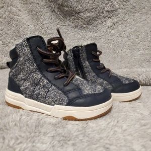 High top fur lined sneakers